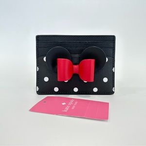 Disney X Kate Spade New York Minnie Mouse ID Credit Card Holder Wallet